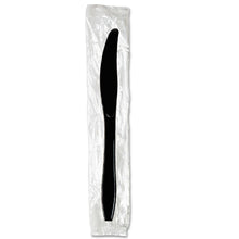 Load image into Gallery viewer, Dixie Individually Wrapped Heavyweight Cutlery, Knives, Black, Carton Of 1,000 Knives