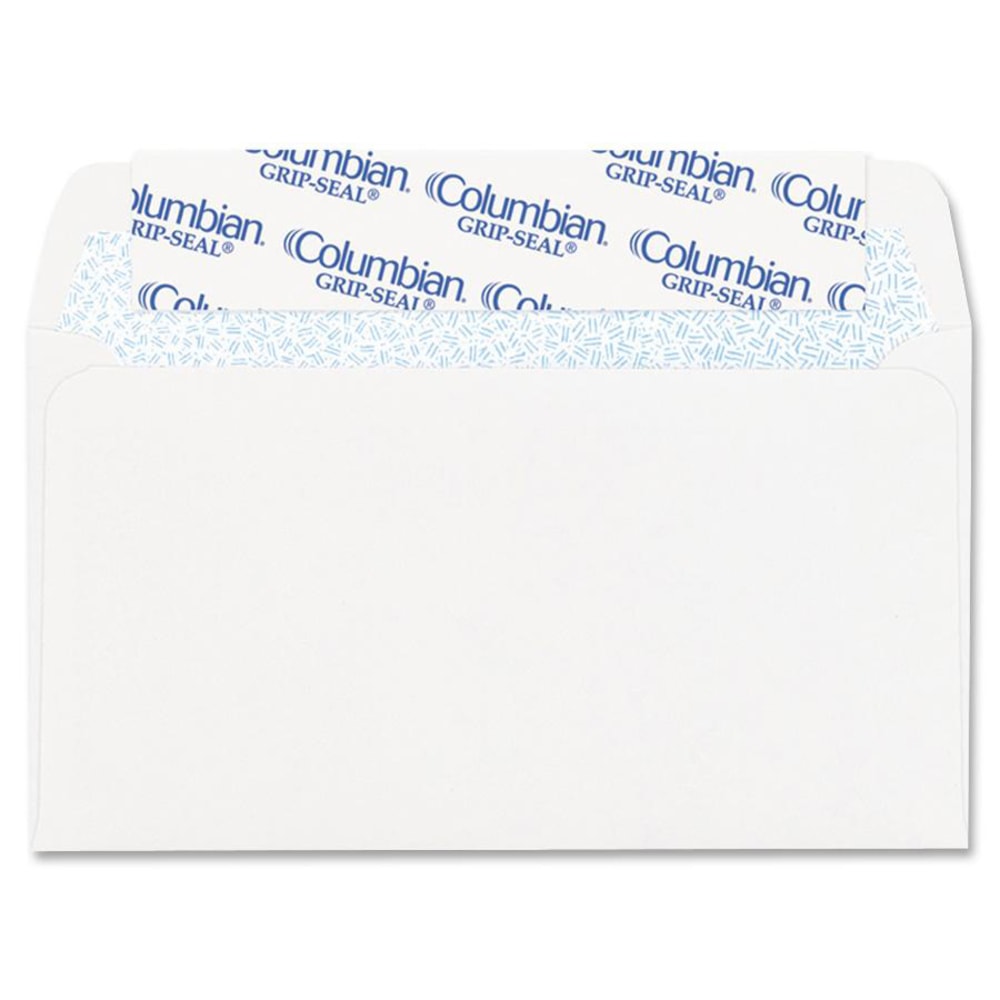 Columbian #6 Grip-Seal Business Envelopes, Self-Adhesive, White, Box Of 55