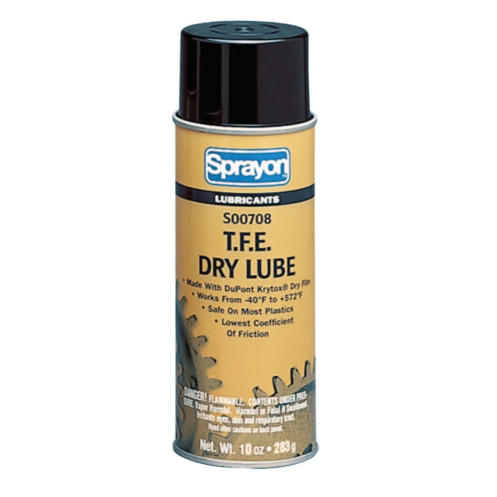 Sprayon T.F.E. Dry Lube, 10 Oz, Case Of 12 Cans