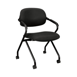 basyx by HON Nesting Stackable Chair, Black