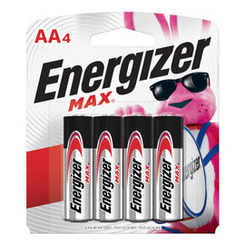 Energizer Max AA Alkaline Batteries, Pack Of 4