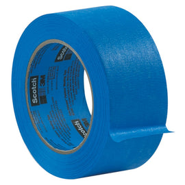 3M 2080 Masking Tape, 3in Core, 1in x 180ft, Blue, Case Of 12