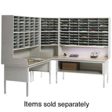 Load image into Gallery viewer, Mayline Kwik-File Mailflow-To-Go 2-Tier Corner Sorter With Riser 24inW, 20 Pockets