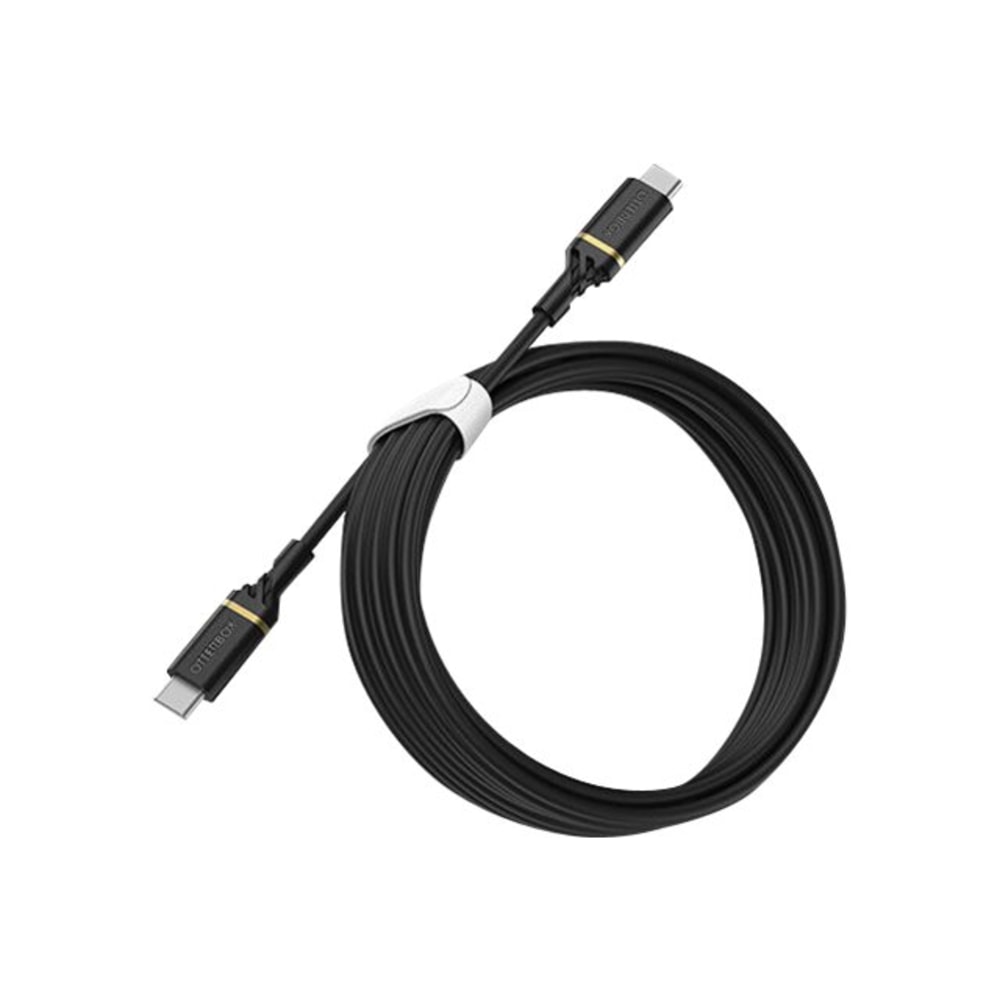 OtterBox USB-C Data Transfer Cable - 9.84 ft USB-C Data Transfer Cable - First End: USB Type C - Second End: USB Type C - 480 Mbit/s - Black