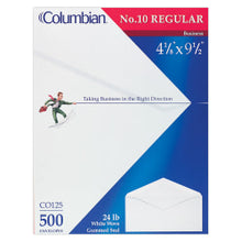Load image into Gallery viewer, Columbian #10 Business Envelopes, Gummed Seal, White, Box Of 500