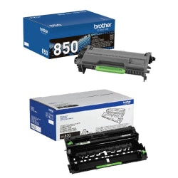 Brother TN-850 Black High Yield Toner Cartridge And DR-820 Replacement Drum Unit Set, TN850DR820PK-OD
