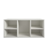 Ameriwood Home 5-Cube Bench, 15-3/4inH x 35-1/2inW x 14inD, White