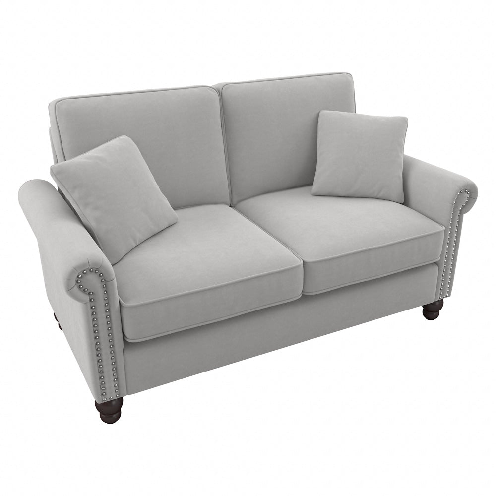 Bush Furniture Coventry 61inW Loveseat, Light Gray, Standard Delivery