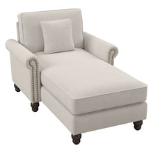 Load image into Gallery viewer, Bush Furniture Coventry Chaise Lounge With Arms, Light Beige, Standard Delivery