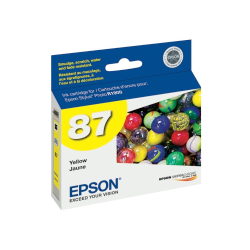 Epson 87 UltraChrome Hi-Gloss 2 Yellow Ink Cartridge, T087420