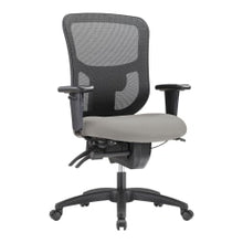 Load image into Gallery viewer, WorkPro 9500XL Series Big &amp; Tall Ergonomic Mesh/Antimicrobial Vinyl Mid-Back Chair, Black/Gray, BIFMA Compliant