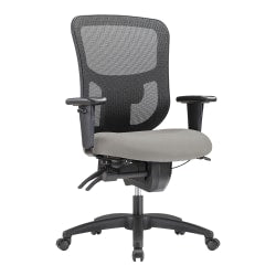 WorkPro 9500XL Series Big & Tall Ergonomic Mesh/Antimicrobial Vinyl Mid-Back Chair, Black/Gray, BIFMA Compliant