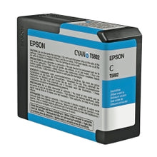 Load image into Gallery viewer, Epson T5802 UltraChrome K3 Cyan Ink Cartridge, T580200