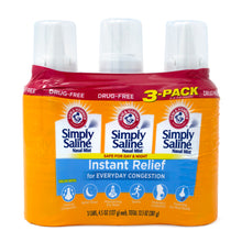 Load image into Gallery viewer, ARM &amp; HAMMER Simply Saline Instant Relief Nasal Sprays, 4.5 Oz, Pack Of 3 Sprays