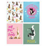 Inkology 2-Pocket Portfolios, 11-3/4in x 9-1/2in, Letter Size, Yoga, Pack Of 24 Portfolios