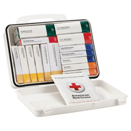 First Aid Only 16-Unit First Aid Kit, 2 3/8inH x 6 5/16inW x 9inD, White
