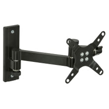 Load image into Gallery viewer, Mount-It! MI-405 Full-Motion Monitor Wall Mount, 6.4inH x 7.7inW x 1.9inD, Black