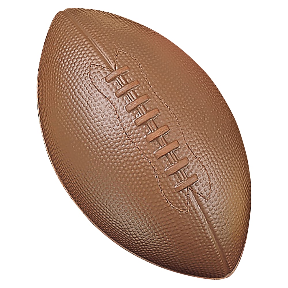 Champion Sports Coated High Density Foam Football - 10in - High Density Foam (HDF) - Brown - 1  Each