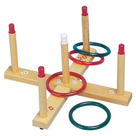 Champion Sports Ring Toss Set - Sports - Assorted - Wood, Plastic