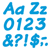 TREND Ready Letters, Italic, 4in, Blue, Pack Of 194