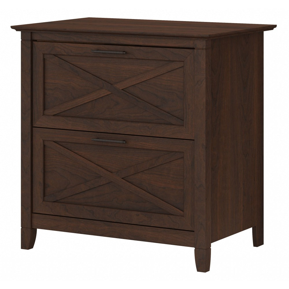 Bush Business Furniture Key West 20inD Lateral 2-Drawer File Cabinet, Bing Cherry, Delivery