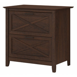 Bush Business Furniture Key West 20inD Lateral 2-Drawer File Cabinet, Bing Cherry, Delivery