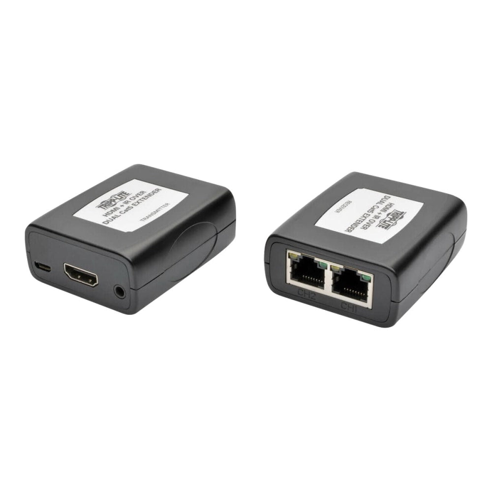 Tripp Lite HDMI over Dual Cat5/6 Extender Kit In-Line Transmitter/Receiver for Video/Audio IR Up to 100 ft. (30 m) TAA - 100 ft Extended Range