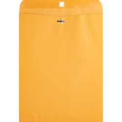 Business Source Heavy-duty Clasp Envelopes - Clasp - #97 - 10in Width x 13in Length - 28 lb - Clasp - Kraft - 100 / Box - Kraft