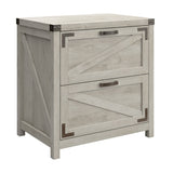 kathy ireland Home by Bush Furniture Cottage Grove 21inD 2-Drawer Lateral File Cabinet, Cottage White, Delivery