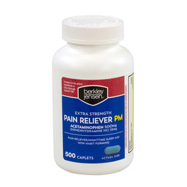 Berkley & Jensen Extra-Strength Pain Reliever PM, Pack Of 500