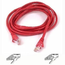 Belkin Cat. 6 UTP Patch Cable - RJ-45 Male - RJ-45 Male - 35ft - Red