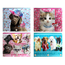 Load image into Gallery viewer, Inkology Rachel Hale Binder Pencil Pouches, 9-1/2in x 7-1/2in, Assorted Designs, Pack Of 8 Pouches