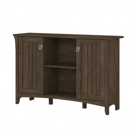 Bush Furniture Salinas Accent Storage Cabinet With Doors, Ash Brown, Standard Delivery