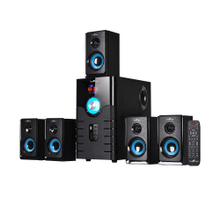 Load image into Gallery viewer, BeFree Sound 5.1 Channel Bluetooth Surround Sound Speaker System, Blue/Black
