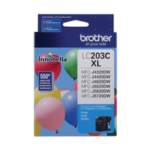 Load image into Gallery viewer, Brother LC203 Cyan High-Yield Ink Cartridge, LC203CS