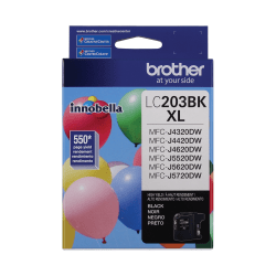 Brother LC203 Black High-Yield Ink Cartridge, LC203BKS