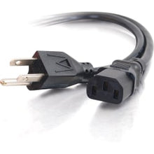 Load image into Gallery viewer, C2G 15ft Power Cord - 18 AWG - NEMA 5-15P to IEC320C13 - Computer Power - Replacement power cord for PC, Monitor, Printer, Scanner, etc.