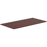 Lorell Laminate Knife-Edge Table Top, 60inW x 24inD,  Mahogany