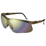 Genesis Eyewear, Mirror Lens, Polycarbonate, Ultra-dura, Earth Brown Frame