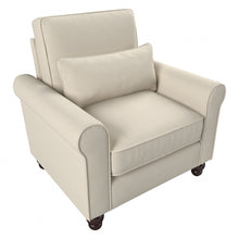 Load image into Gallery viewer, Bush Furniture Hudson Accent Chair With Arms, Cream Herringbone Fabric, Standard Delivery
