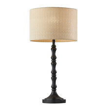 Load image into Gallery viewer, Adesso Laredo Table Lamp, 26inH, Natural Shade/Black Base