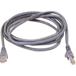 Belkin Cat.6 UTP Patch Cable - RJ-45 Male Network - RJ-45 Male Network - 25ft - Gray