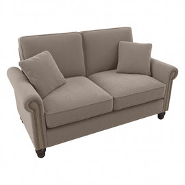Bush Furniture Coventry 61inW Loveseat, Tan, Standard Delivery