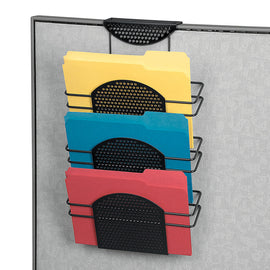 Fellowes Perf-ect Partition Triple File Pocket, Black