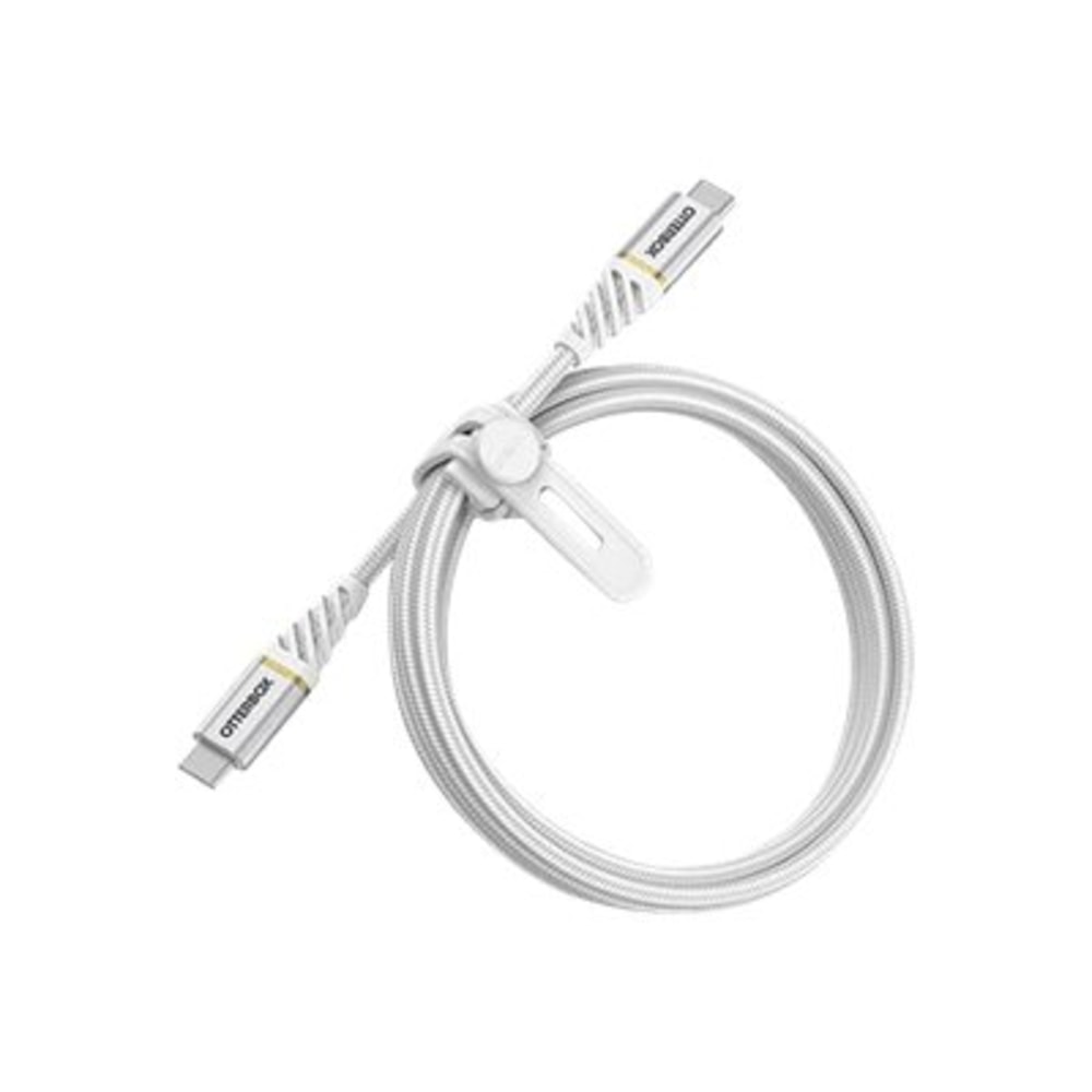 OtterBox USB-C to USB-C Cable - 3.28 ft USB-C Data Transfer Cable - First End: USB Type C - Second End: USB Type C - 480 Mbit/s - White