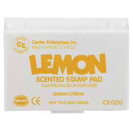 Center Enterprise Scented Stamp Pads, Lemon Scent, 2 1/4in x 3 3/4in, Yellow, Pack Of 6