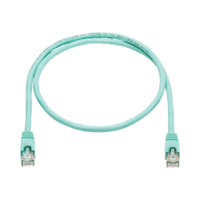 Load image into Gallery viewer, Eaton Tripp Lite Series Cat6a 10G Snagless UTP Ethernet Cable (RJ45 M/M), Aqua, 3 ft. (0.91 m) - Patch cable - RJ-45 (M) to RJ-45 (M) - 3 ft - UTP - CAT 6a - snagless, stranded - aqua