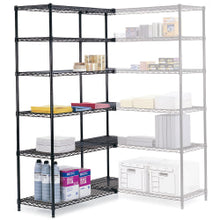 Load image into Gallery viewer, Safco Industrial Wire Shelving Starter Unit, 48inW x 18inD, Black