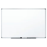 Quartet Non-Magnetic Melamine Dry-Erase Whiteboard, 34in x 48in, Aluminum Frame With Silver Finish