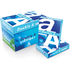 Double A Everyday Multi-Use Printer & Copy Paper, 10 Reams, White, Letter (8.5in x 11in), 5000 Sheets Per Case, 20 Lb, 96 Brightness
